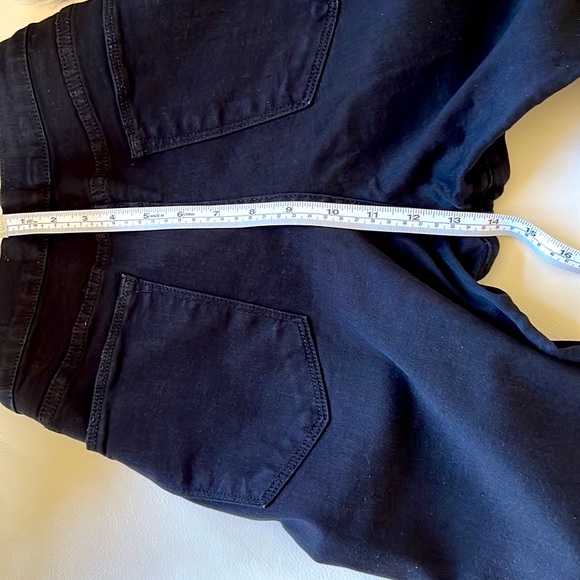 Straight frayed high-rise straight-leg jeans size 28 in excellent condition - Picture 8 of 12
